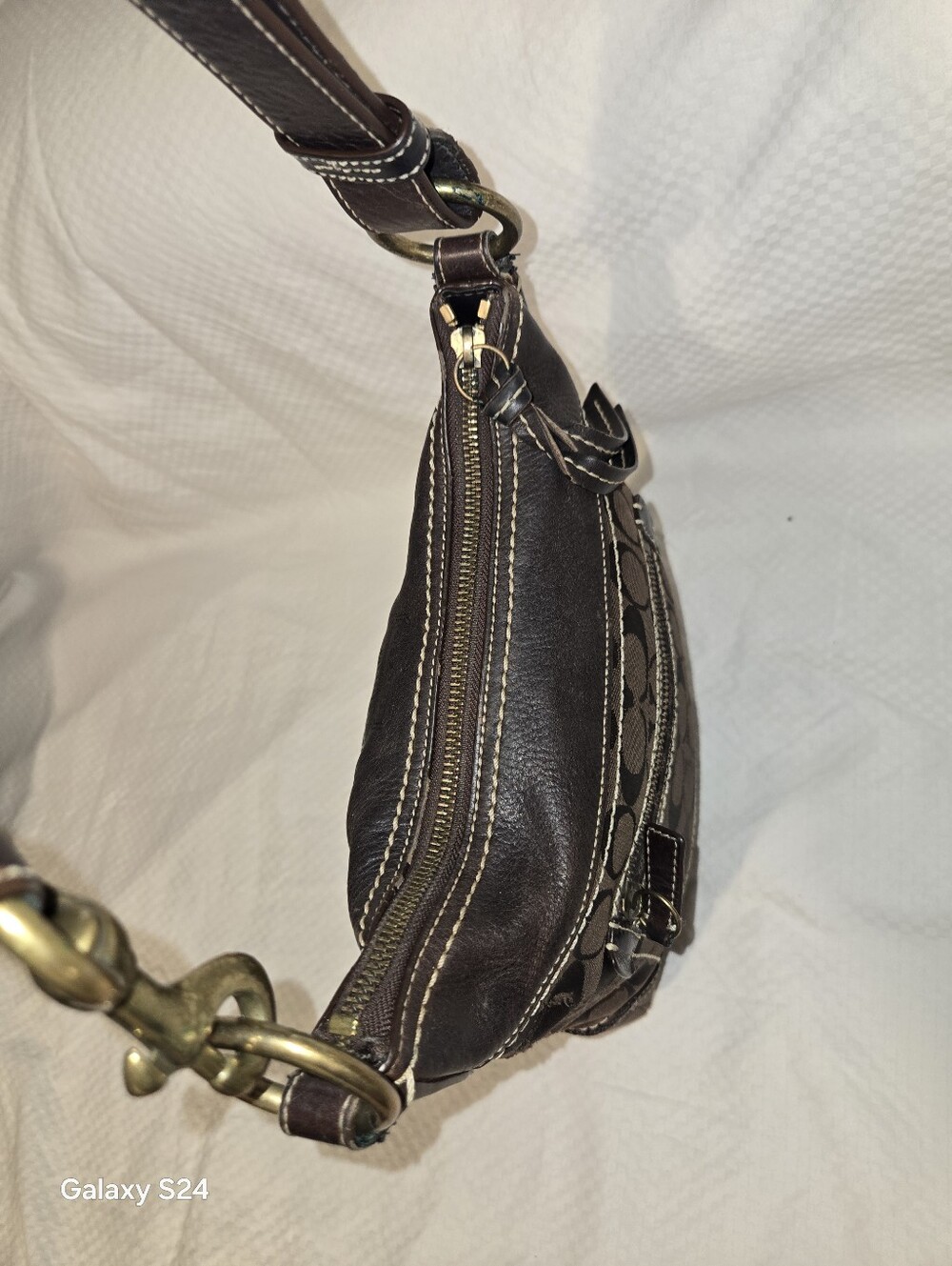 VINTAGE COACH Brown  BAG - Picture 8 of 17
